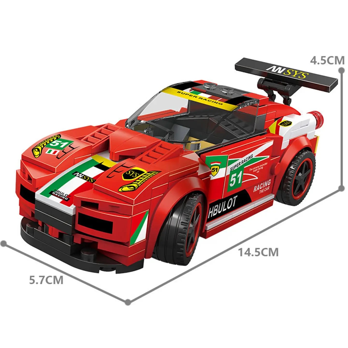 Racing Car Building Educational Block Set Lego Toy Model-2875